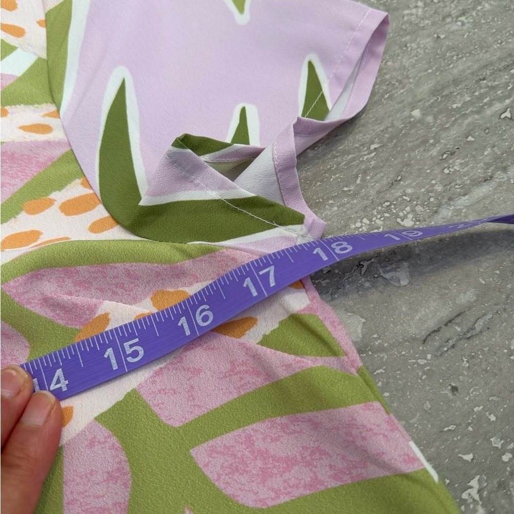 MINKPINK Tropical Print Shift Dress NWT Pink Palm Leaf Mini XS - Picture 10 of 10